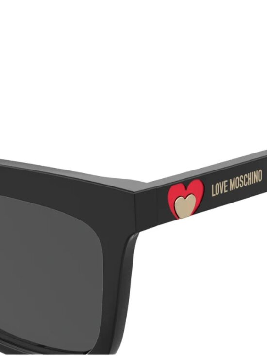 Love Moschino Black Sunglasses with Red Heart Accent main image 7